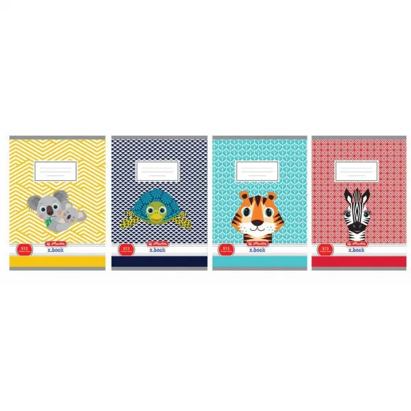 Zošit Herlitz 513 A5 linajkový 70g/m2 mix motívov Cute Animals