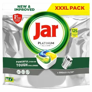 Jar Platinum All In One Tablety Do Umývačky Riadu Lemon, 125 Tabliet