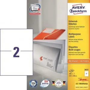 Avery Zweckform Etikety univerzálne 210x148mm Avery A4 100 hárkov