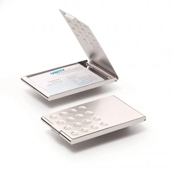 Durable krabička na vizitky Bussines card box chrome