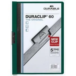 Durable Obal s klipom DURACLIP Original 60 tmavozelený
