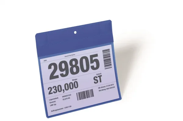 Durable Magnetické vrecko na dokumenty 210x148mm na šírku 10ks modré