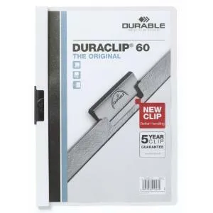 Durable Obal s klipom DURACLIP Original 60 biely
