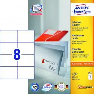 Avery Zweckform Etikety univerzálne 105x74mm Avery A4 100 hárkov