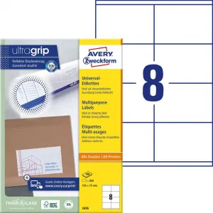 Avery Zweckform Etikety univerzálne 105x70mm Avery A4 100 hárkov