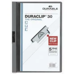 Durable Obal s klipom DURACLIP Original 30 antracitový