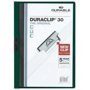 Durable Obal s klipom DURACLIP Original 30 tmavozelený