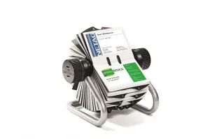 Durable Rotačný stolový vizitkár na 400 vizitiek VISIFIX ROTARY FILE strieborný