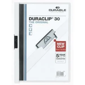 Durable Obal s klipom DURACLIP Original 30 biely