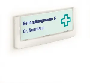 Durable Informačná tabuľka Click Sign 149x52,5 biela