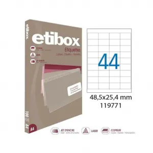 Agipa Etikety univerzálne 48,5x25,4mm Etibox A4 100 hárkov