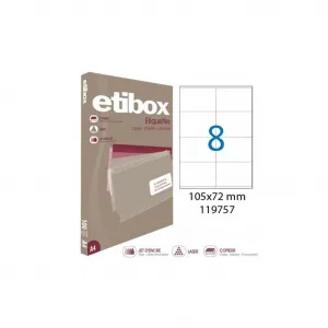Agipa Etikety univerzálne 105x72mm Etibox A4 100 hárkov