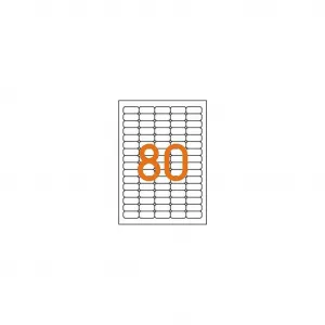 Etikety univerzálne odnímateľné 35,6x16,9mm Agipa A4 25 hárkov