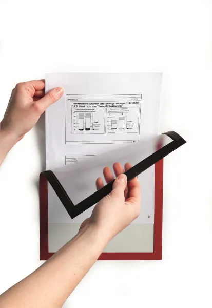 Durable Magnetický DURAFRAME MAGNETIC A4 červený