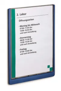 Durable Informačná tabuľka Click Sign 210x297 modrá