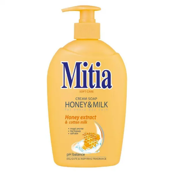 Mitia tekuté mydlo 500 ml - Med&Mlieko