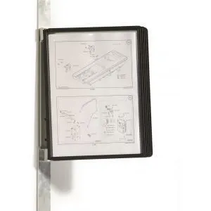 Durable Nástenný držiak magnetický VARIO s 5 panelmi čierny