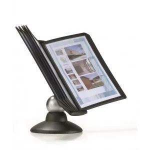 Durable Stojan na stôl SHERPA Motion s 10 panelmi čierny