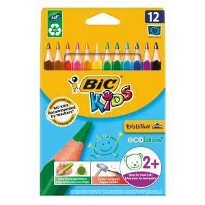 Farbičky BIC trojhranné odolné voči lámaniu 12ks