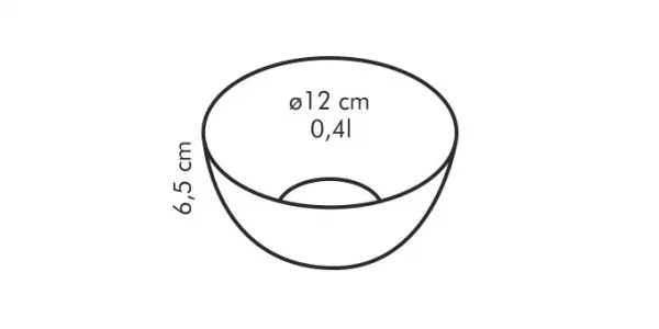Miska sklenená GIRO 12cm