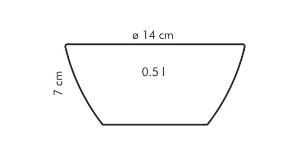 Miska porcelánová CREMA 14cm