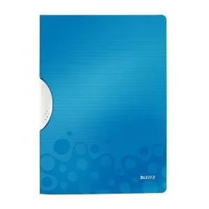Rýchloviazač s klipom, PP, A4, LEITZ "Wow ColorClip", modrý