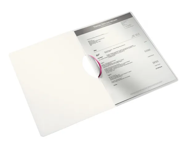 RÝCHLOVIAZAČ S KLIPOM, PP, A4, LEITZ "WOW COLORCLIP", RUŽOVÝ