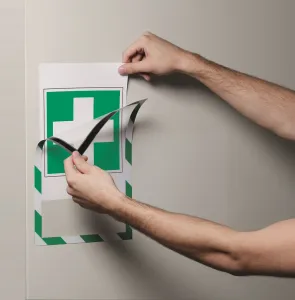 Durable Panel DURAFRAME MAGNETIC SECURITY A4 zeleno-biely