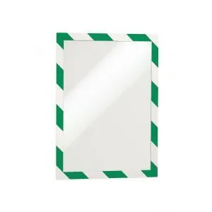 Durable Samolepiaci Duraframe Security A4, zeleno-biely, bal.2 ks