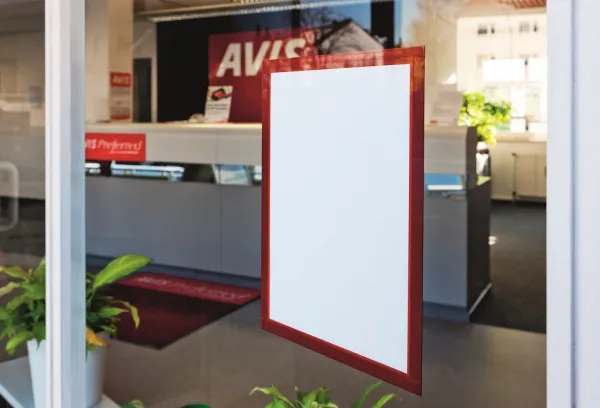 Durable Samolepiaci DURAFRAME A3 červený