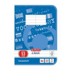 Herlitz školský zošit - slovníček pre cudzie jazyky A6