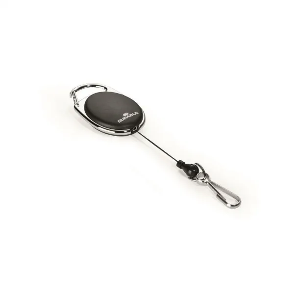 DURABLE Výsuvný kotúč so svorkou DURABLE JOJO STYLE čierny 1ks (DU832701)