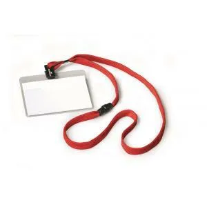 DURABLE Visačka s červeným remienkom DURABLE 90x60mm 10ks (DU813903)