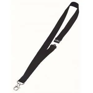 Snúrka na krk Závesný remienok DURABLE 20mm so skobou čierny 10ks