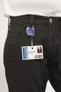 DURABLE Výsuvný kotúč so svorkou DURABLE JOJO STYLE tmavomodrý 1ks (DU832707)