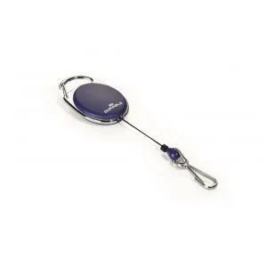 DURABLE Výsuvný kotúč so svorkou DURABLE JOJO STYLE tmavomodrý 1ks (DU832707)