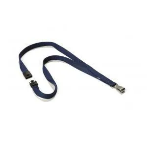 Snúrka na krk Závesný remienok DURABLE SOFT COLOUR 15mm tmavomodrý 10ks