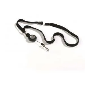 Snúrka na krk Závesný remienok DURABLE 10mm s kotúčom 10ks