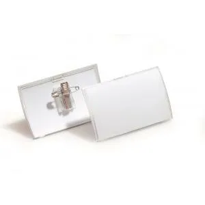 DURABLE Visačka oblá PP štipec+špendlík DURABLE CLICK FOLD 90x54mm 25ks (DU821419)