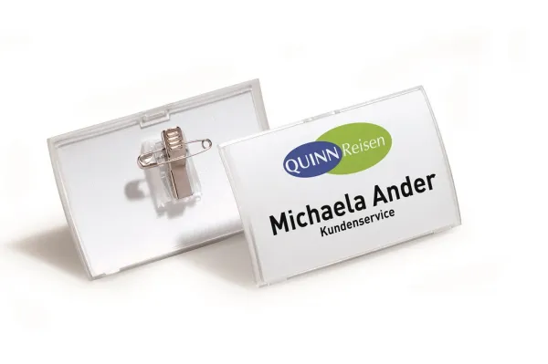 DURABLE Visačka oblá PP štipec+špendlík DURABLE CLICK FOLD 75x40mm 25ks (DU821119)