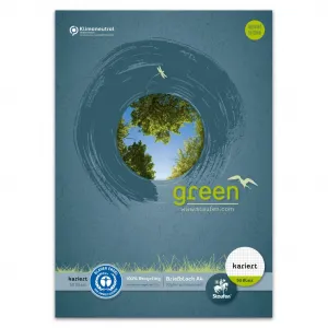 Format Werk Ursus blok poznámk. Green A4 štvorčekový 50 listov