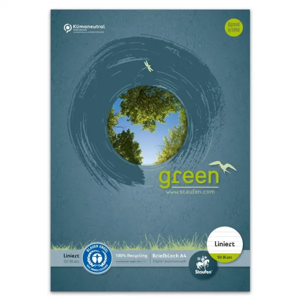 Formatwerk Blok poznámkový Format Werk Ursus Green A4 50 listov linajkový