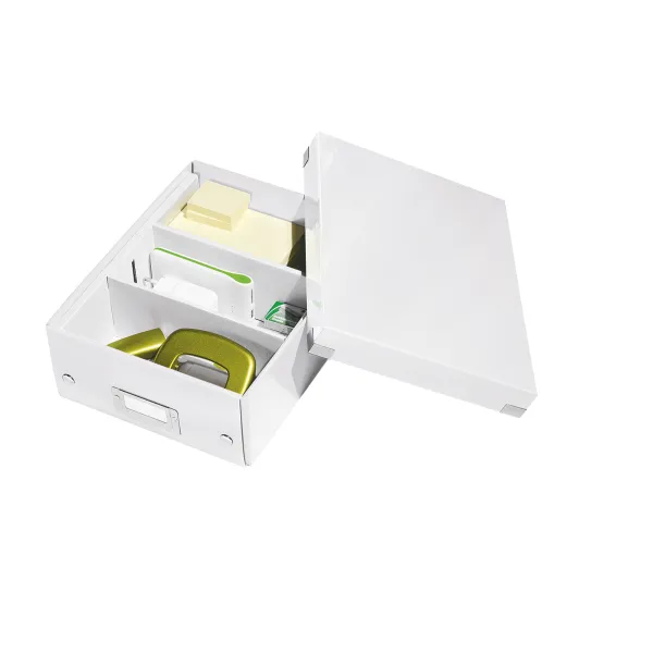 Malá organizačná škatuľa Click & Store biela