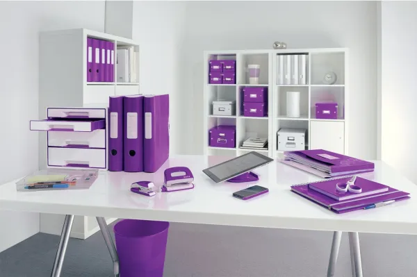 LEITZ Zásuvkový box Leitz WOW purpurový (ES521462)