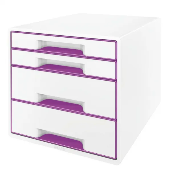 LEITZ Zásuvkový box Leitz WOW purpurový