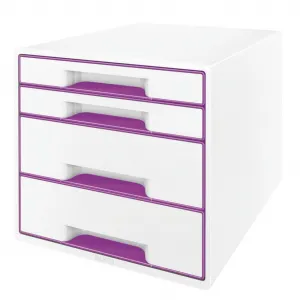 LEITZ Zásuvkový box Leitz WOW purpurový
