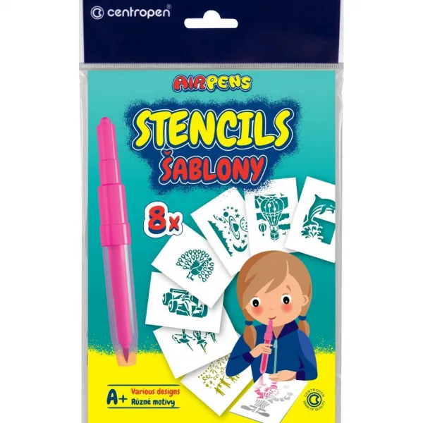 Centropen Šablony A5 Mix motivů 8 ks