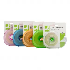 Lepiaca páska Q-Connect 19 mm x 33 m s dispenzorom v mixe farieb
