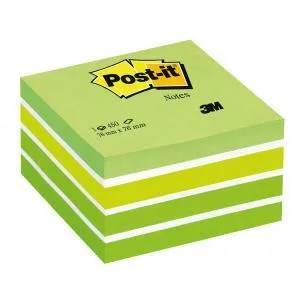 POST-IT Bloček kocka Post-it 76x76 zelená (MM202822)