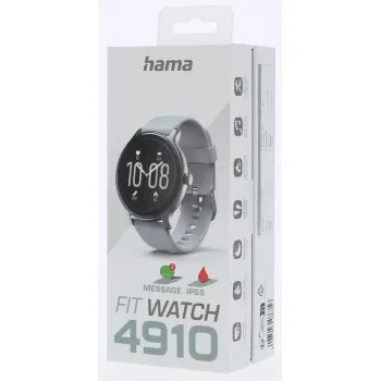 Hama Fit Watch 4910, športové hodinky, pulz, oxymeter, kalórie, vodeodolné, šedé 91021200